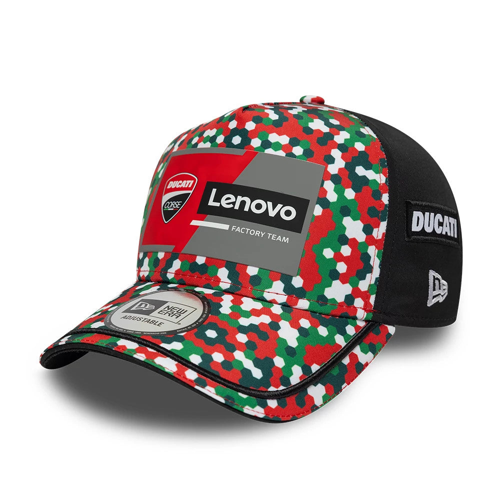 Pictured is this Replica Mugello Race Special Ducati 9FORTY A-Frame cap in multi. 1