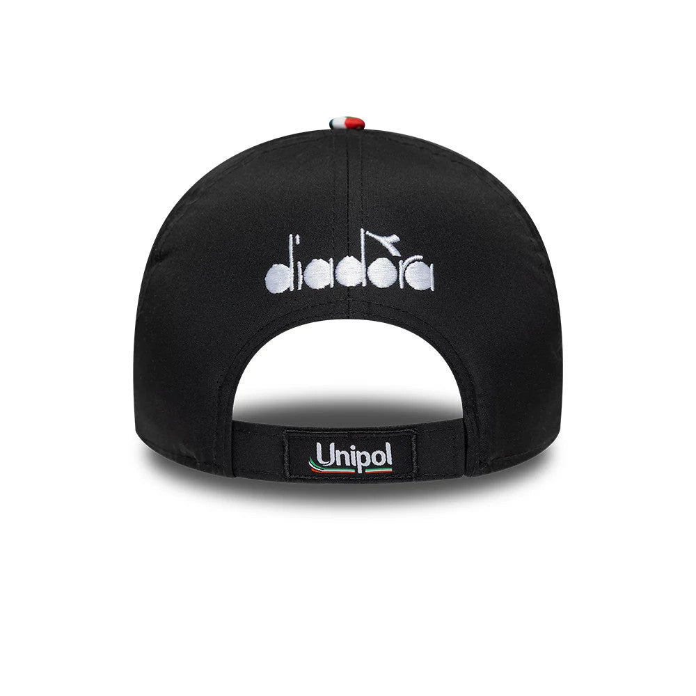 Pictured is this Replica Pecco Bagnaia Mugello Race Special Ducati 9FORTY E-Frame cap in red. 5