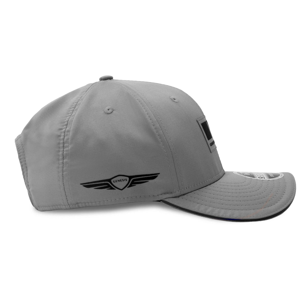Pictured is this Special Edition Genesis Magma Racing 9SEVENTY Stretch Snap cap in grey. 4
