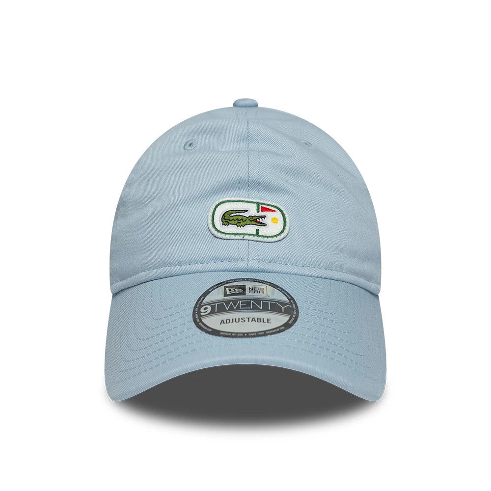 Pictured is this Lacoste X New Era 9TWENTY cap in pastel blue. 2
