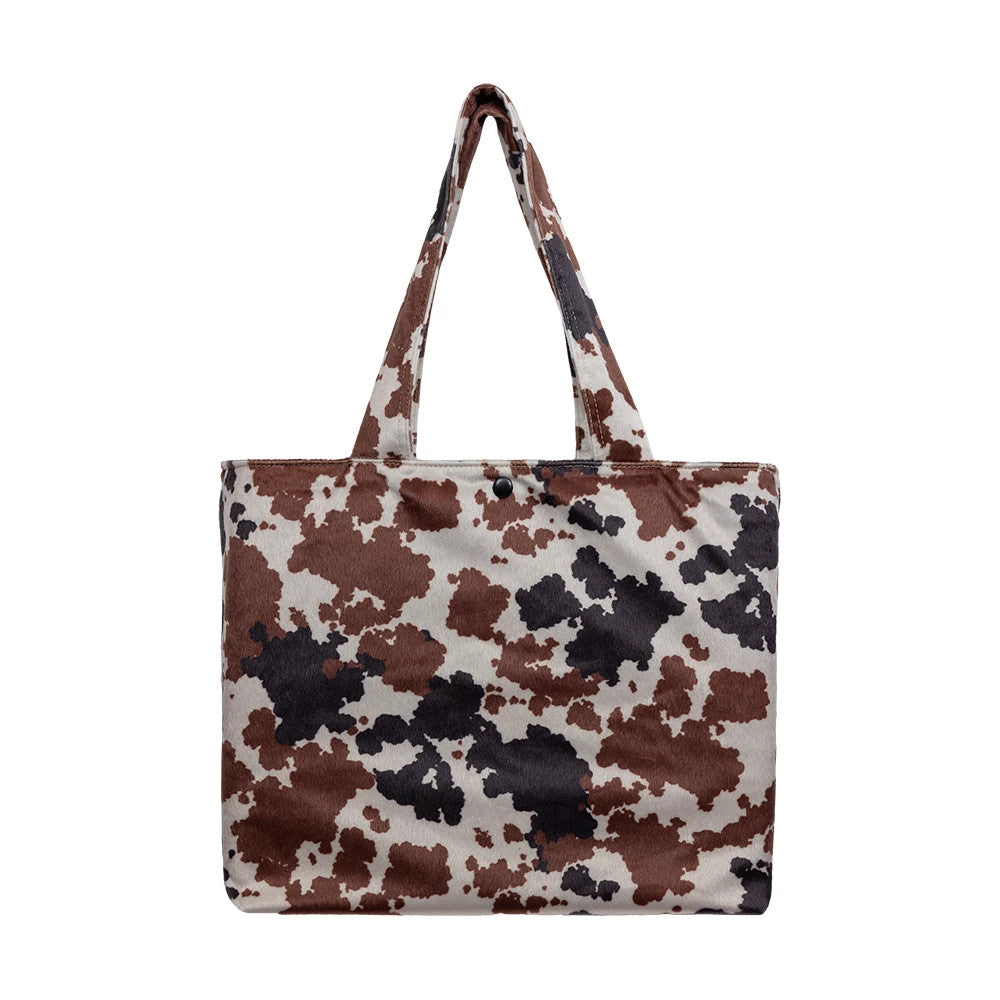 Pictured is this MLB New York Yankees Tote Bag in animal print faux fur. 4