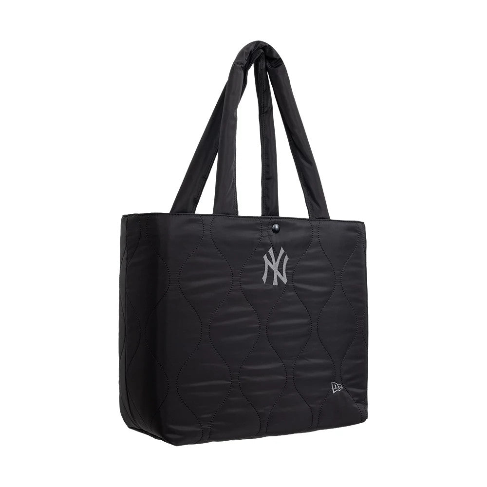 Pictured is this MLB Quilted New York Yankees Padded Tote Bag in black. 3
