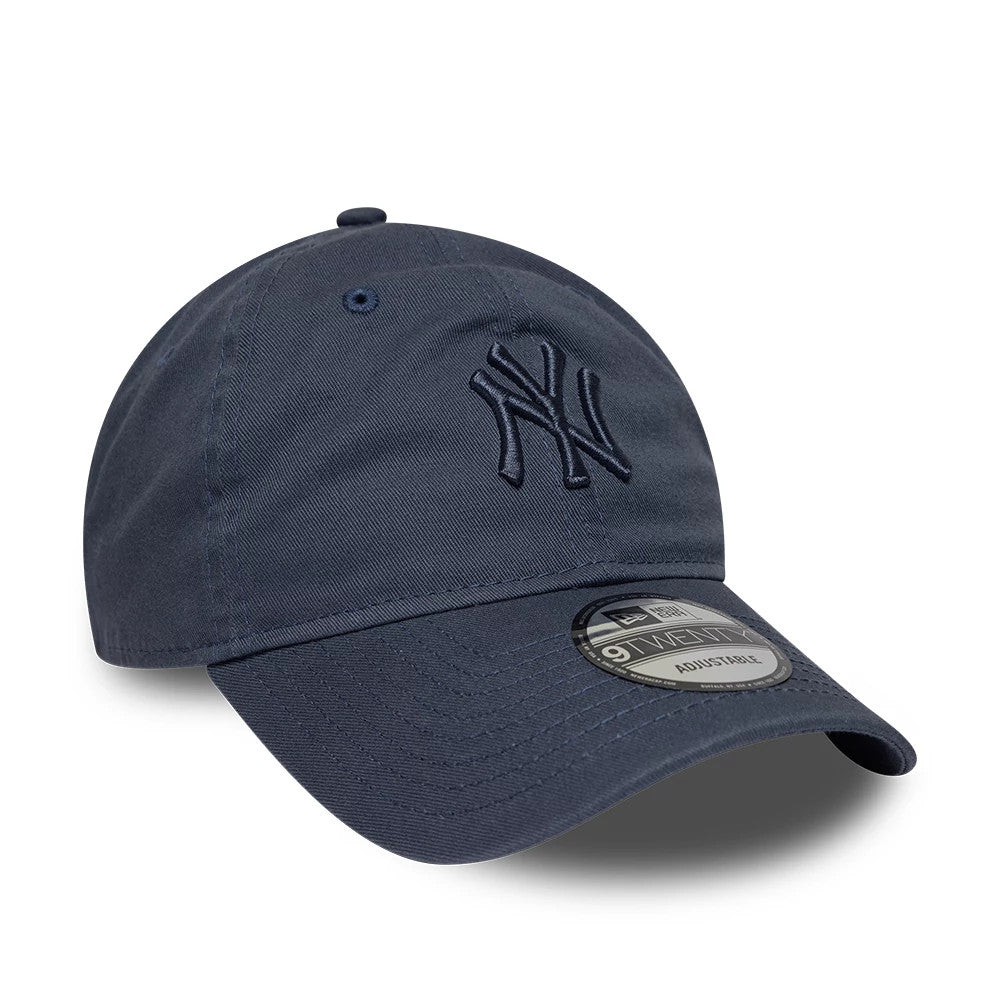 Pictured is this MLB Washed Midi Logo New York Yankees 9TWENTY cap in dark blue. 3