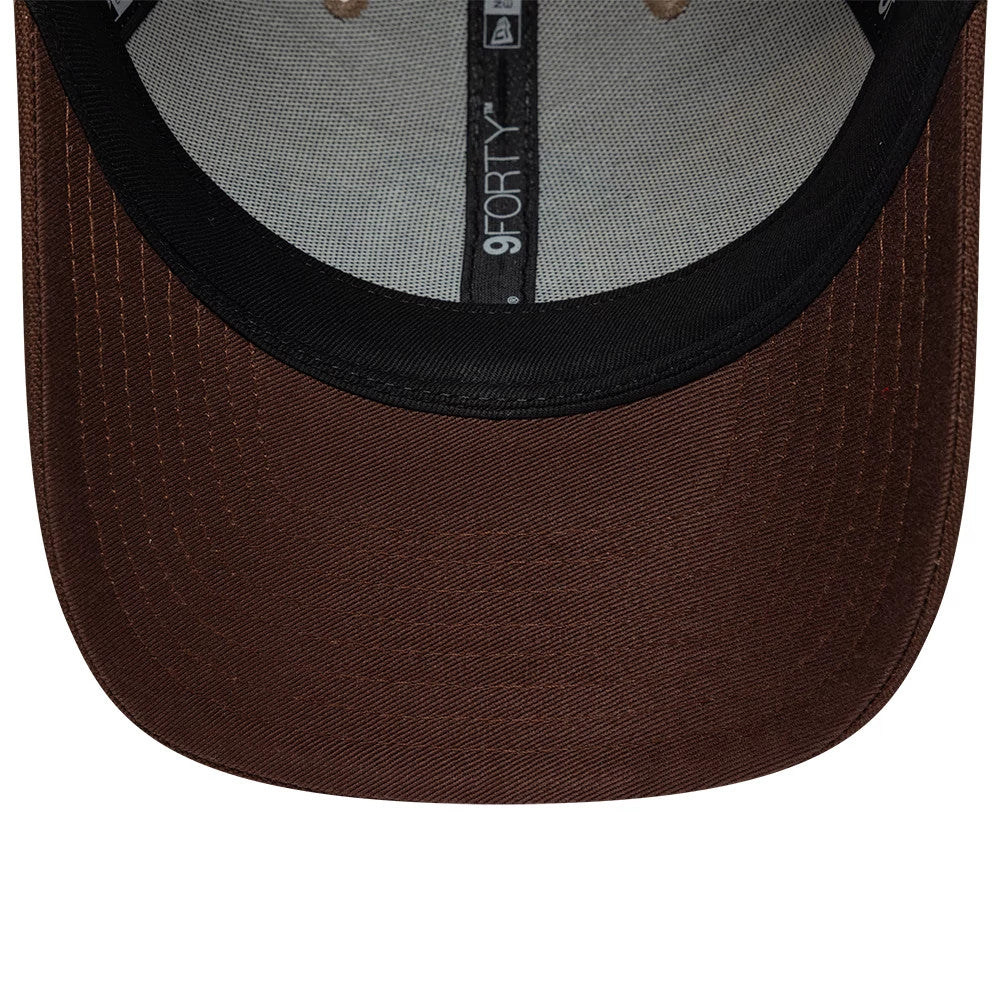 Pictured is this New Era Colorado 9FORTY M-Crown cap in beige & brown. 5