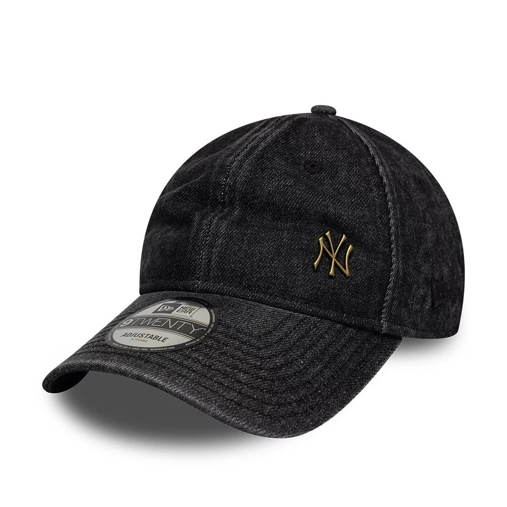 Pictured is this MLB Washed Denim New York Yankees 9TWENTY cap in black. 1