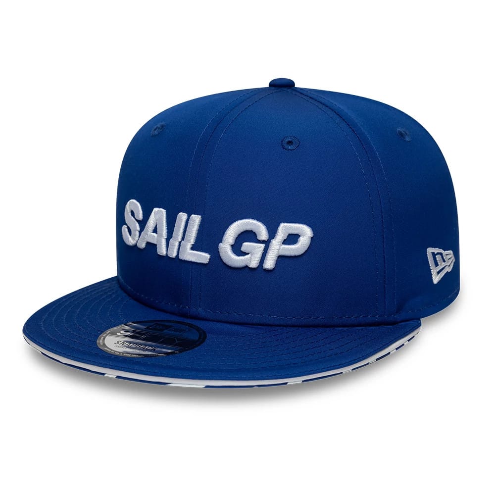 Pictured is this Limited Sail GP 9FIFTY Snapback cap in blue. 1
