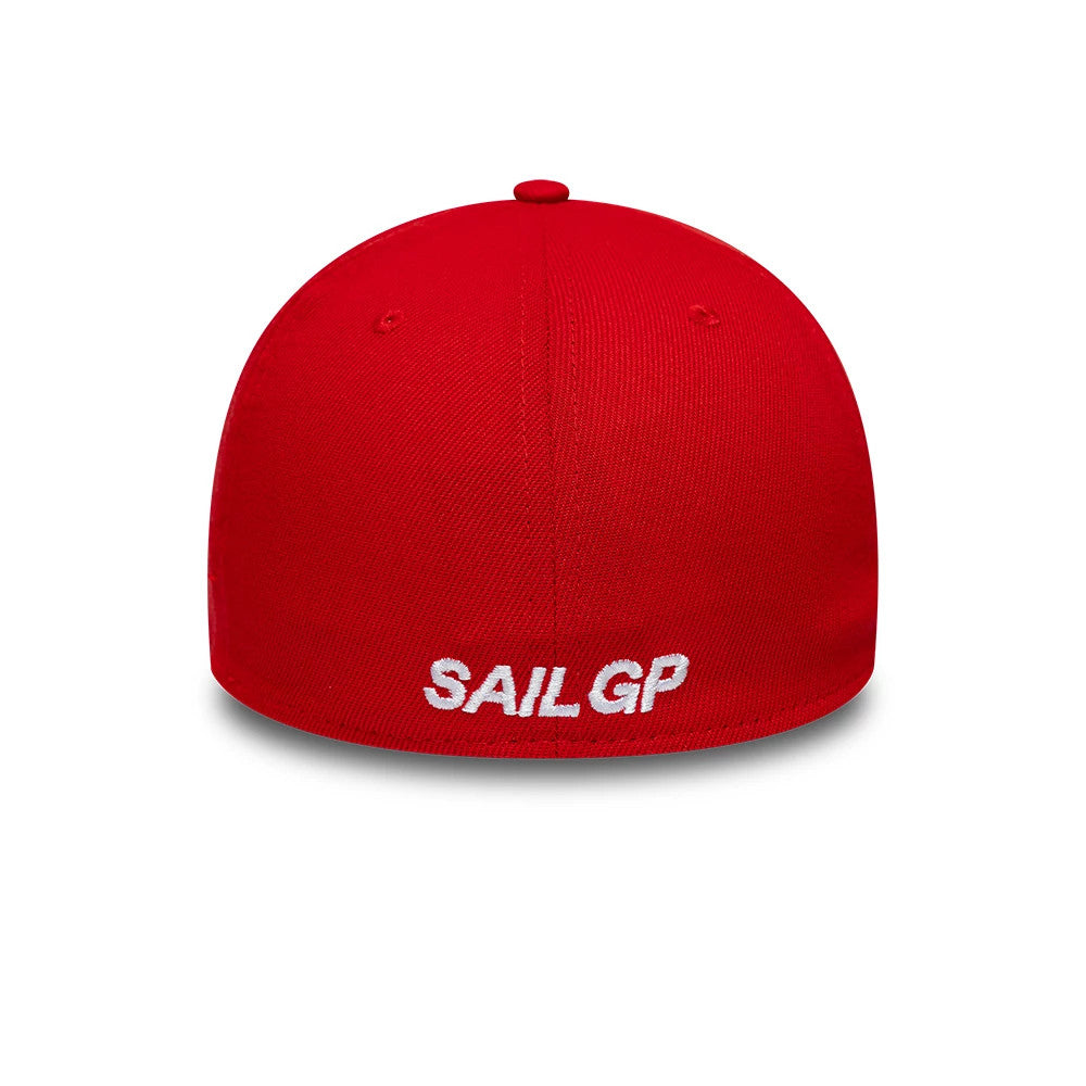 Pictured is this Catamaran Sail GP Repreve® 39THIRTY Stretch Fit cap in red. 4