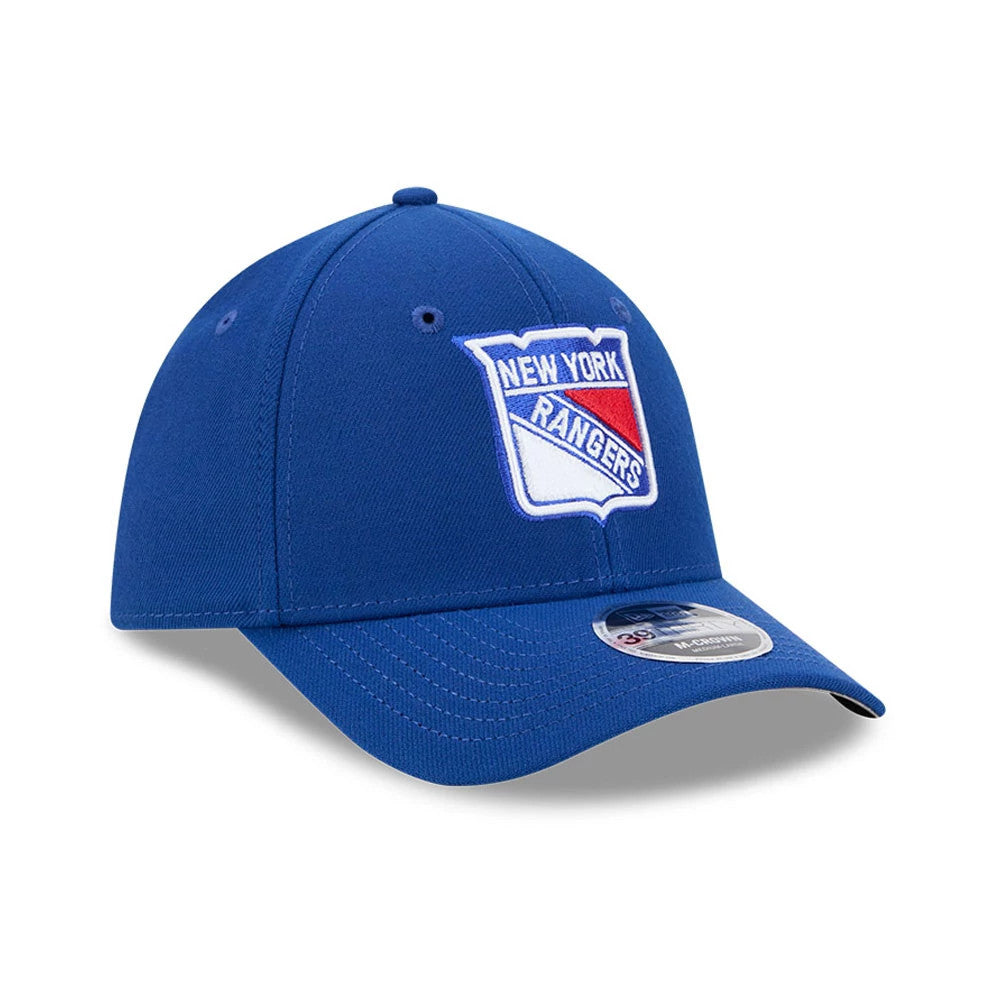 Pictured is this NHL Team New York Rangers 39THIRTY M-Crown Stretch Fit cap in blue. 4