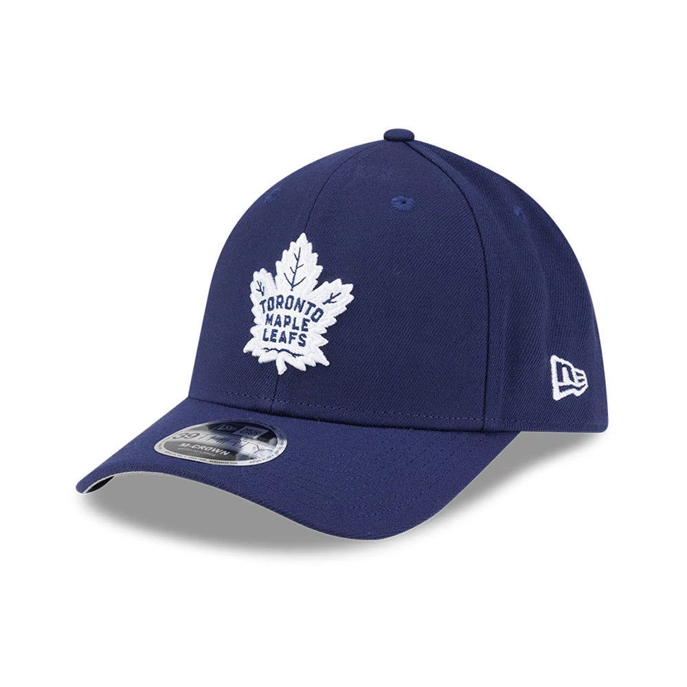 Pictured is this NHL Team Toronto Maple Leafs 39THIRTY M-Crown Stretch Fit cap in navy. 1