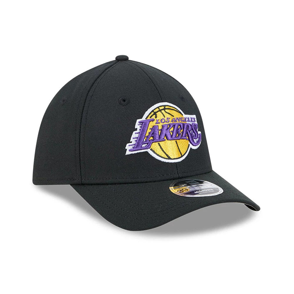 Pictured is this NBA Team LA Lakers 39THIRTY M-Crown Stretch Fit cap in black. 4