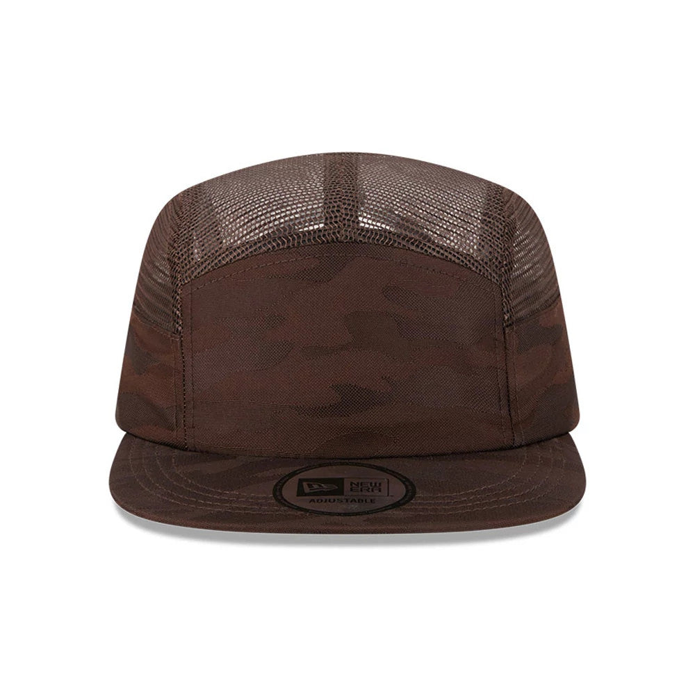 Pictured is this New Era Elevated Basics Camper cap in Woodland Camo. 3