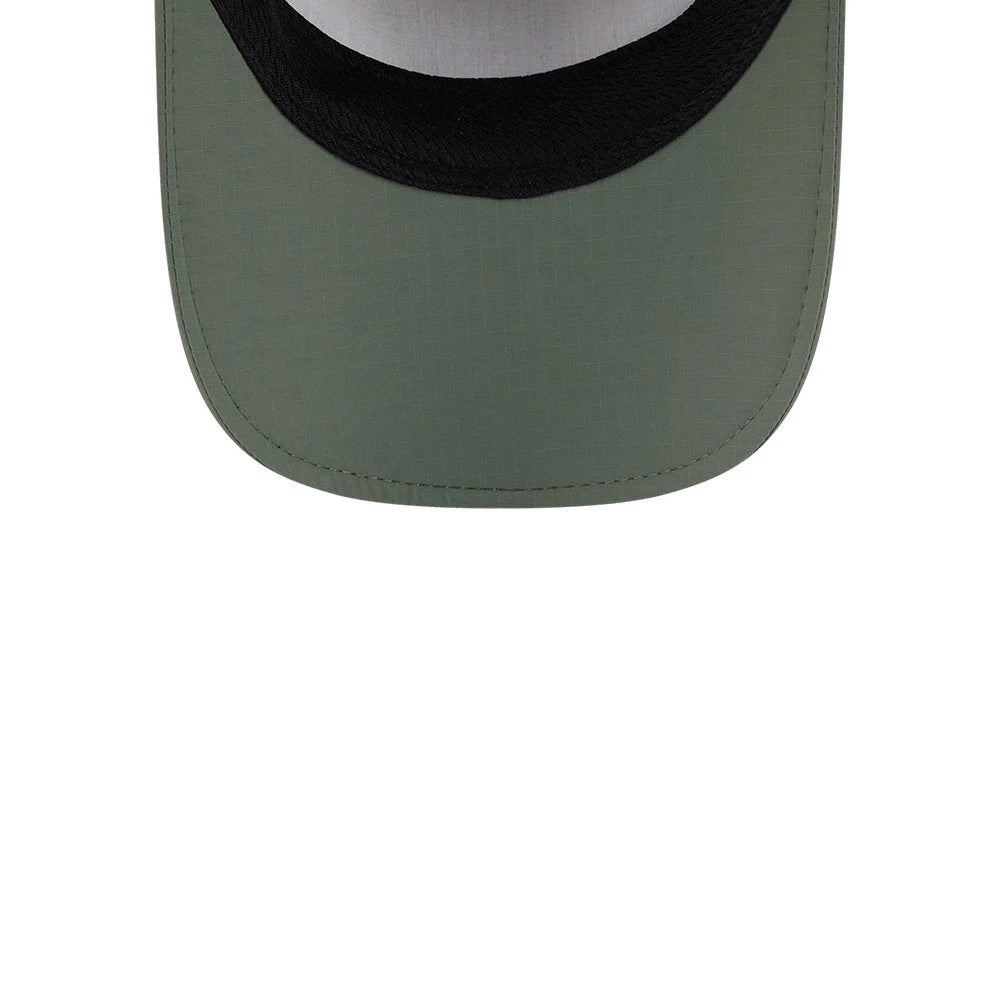 Pictured is this New Era Elevated Basics Runner cap in open green. 2