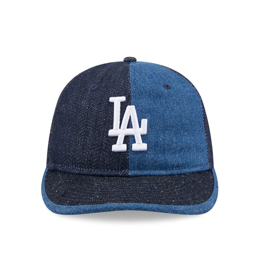 Pictured is this MLB Multipanel LA Dodgers Retro Crown 59FIFTY Fitted cap in navy. 2