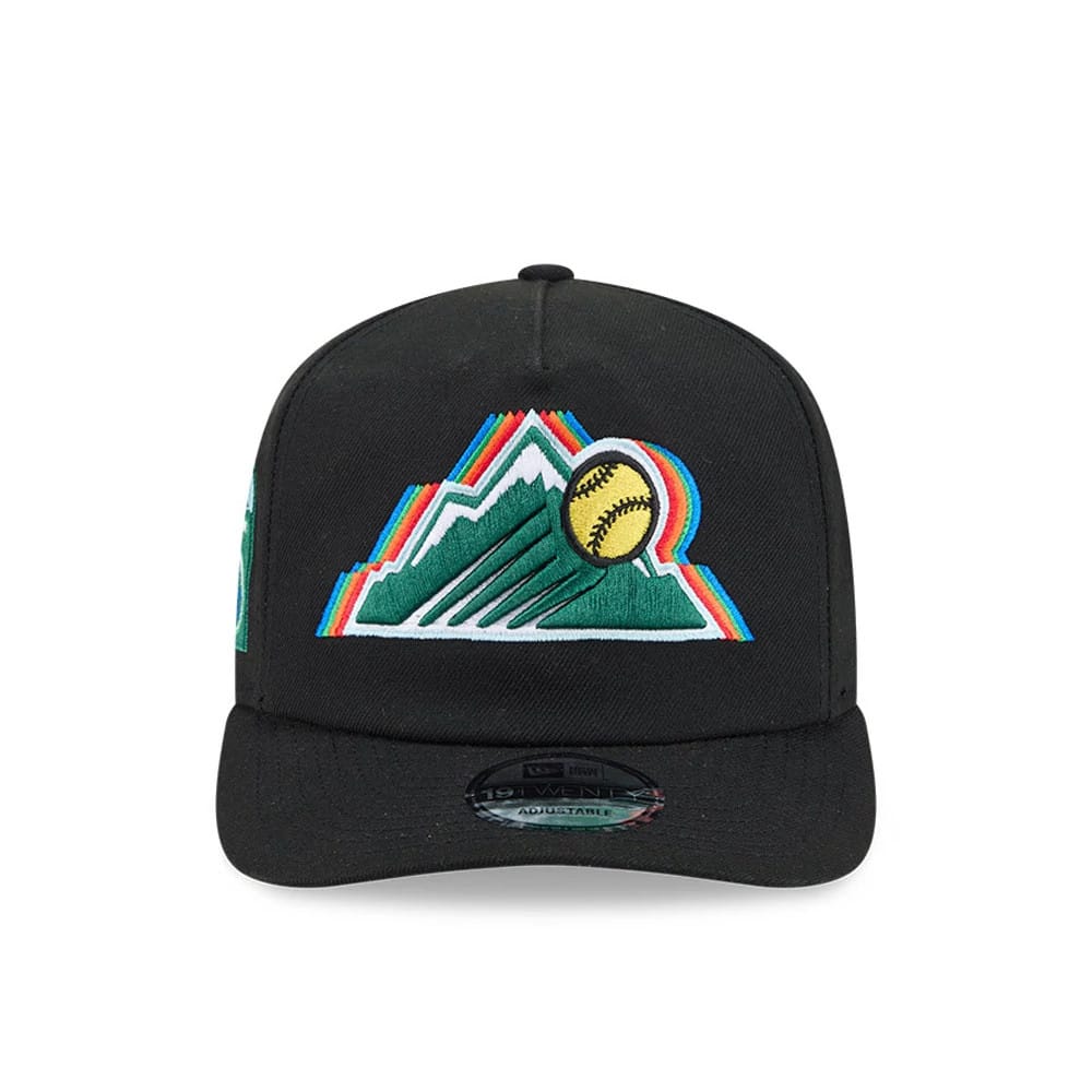 Pictured is this MLB South Park Colorado Rockies 19TWENTY cap in black. 3