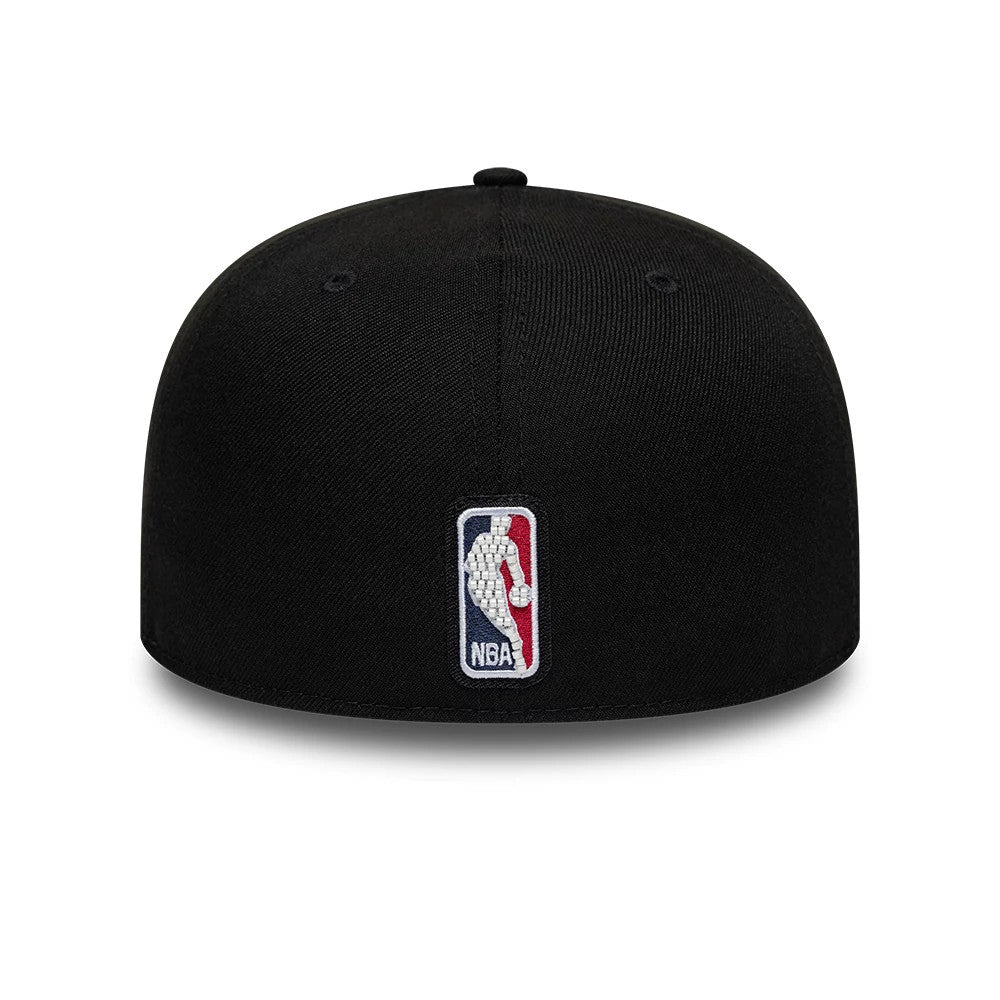 Pictured is this NBA Bead Boston Celtics 59FIFTY A-Frame Fitted cap in black. 7
