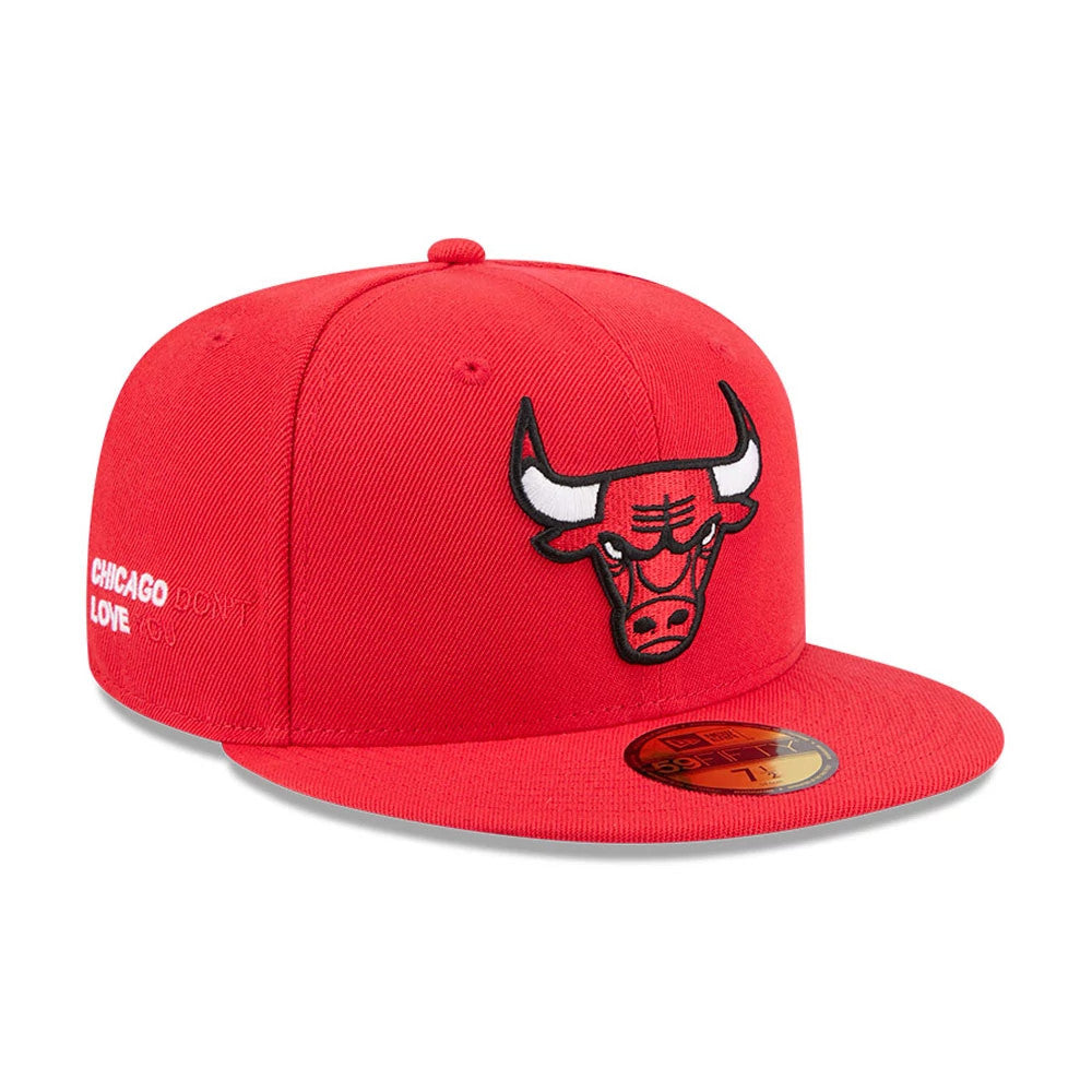 Pictured is this NBA X J-FROST Chicago Bulls 59FIFTY Fitted cap in red. 1