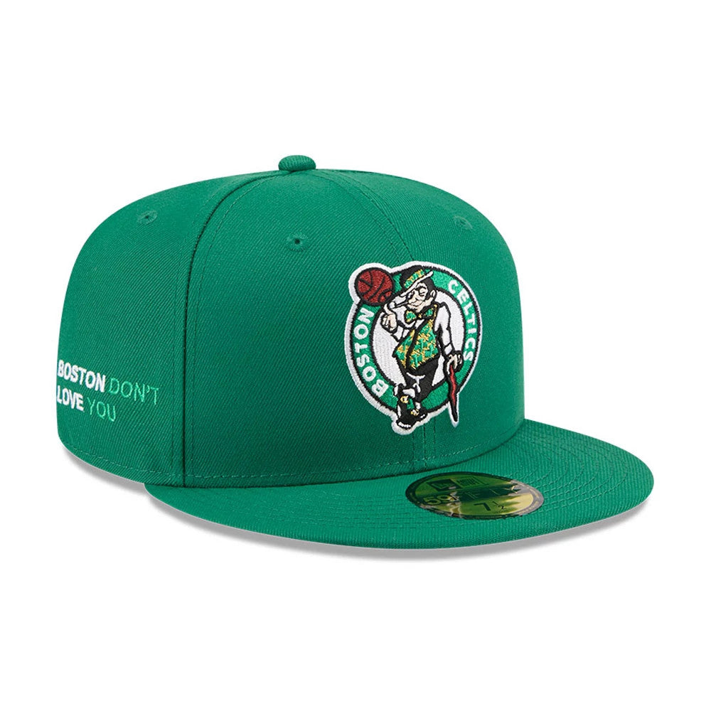 Pictured is this NBA X J-FROST Boston Celtics 59FIFTY Fitted cap in green. 1