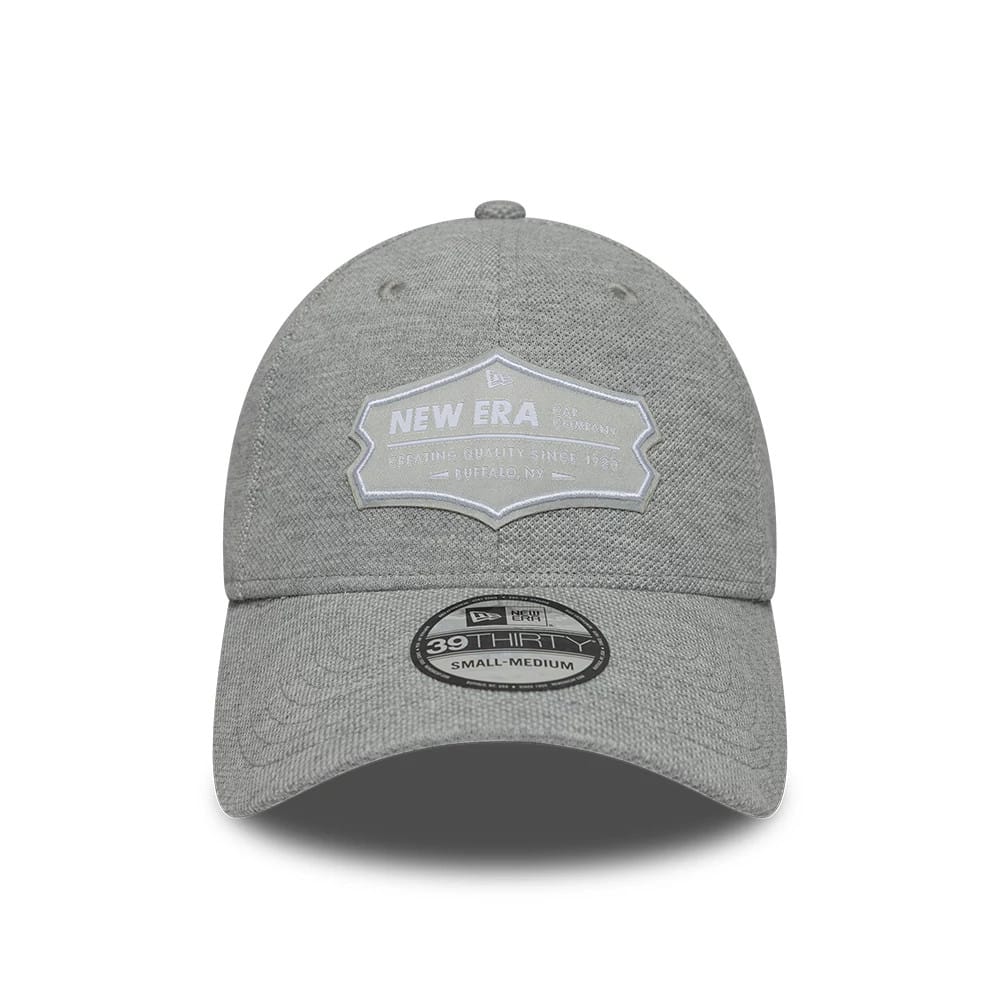 Pictured is this New Era Jersey 39THIRTY Stretch Fit cap in grey. 2
