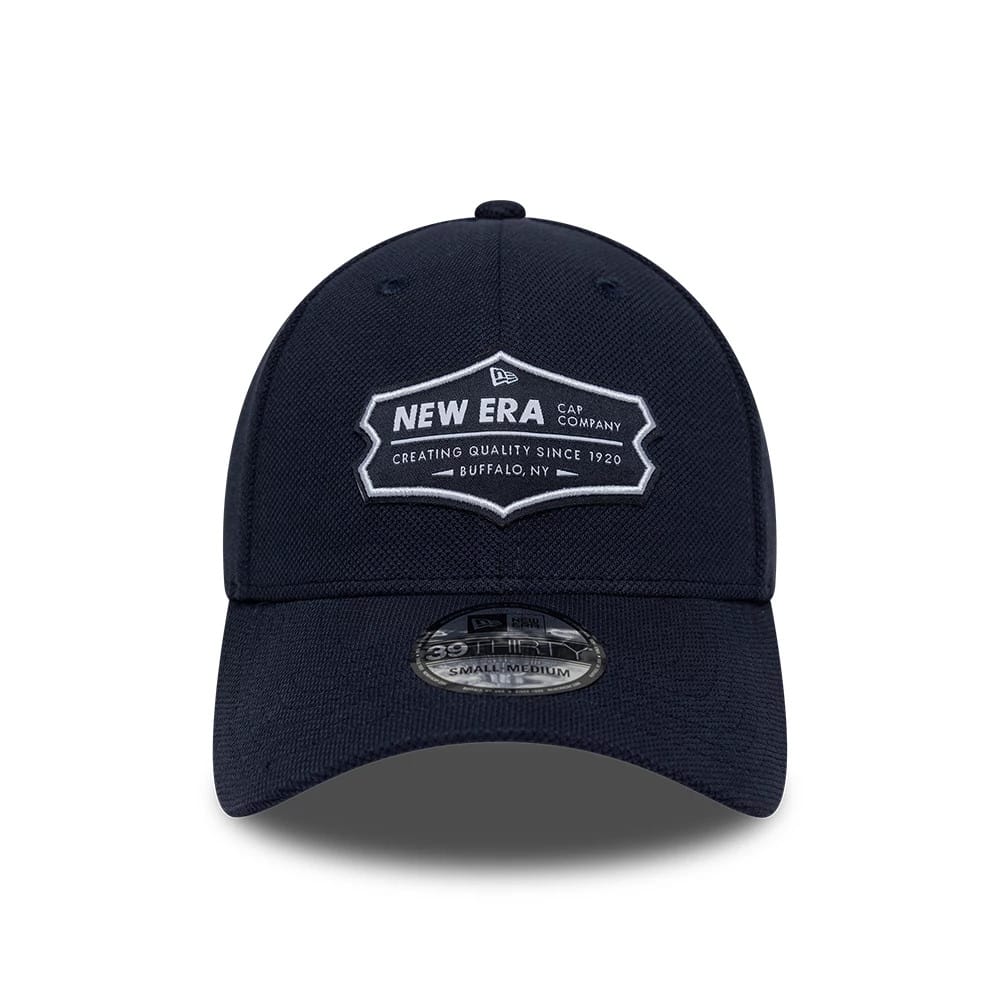 Pictured is this New Era Jersey 39THIRTY Stretch Fit cap in navy. 2