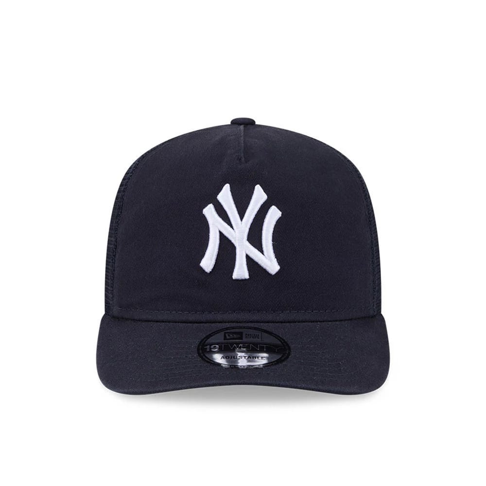 Pictured is this MLB Evergreen New York Yankees 19TWENTY cap in navy. 3