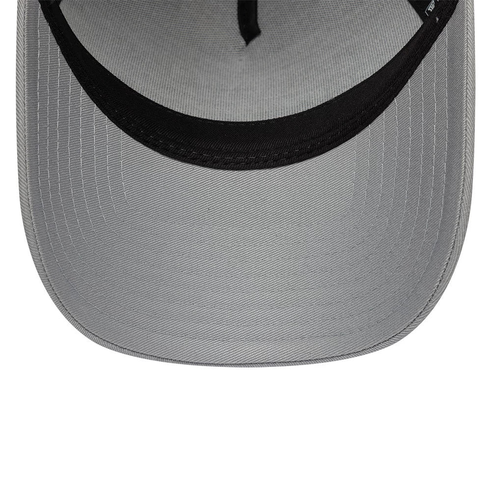 Pictured is this Williams E-Frame 9FORTY A-Frame Trucker cap in grey. 4