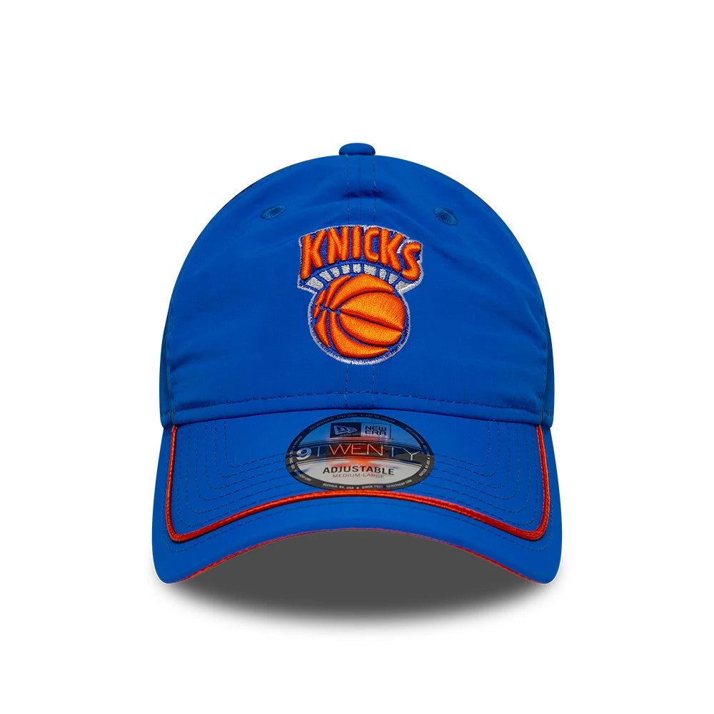 Pictured is this NBA Hardwood Classic Nylon New York Knicks 9TWENTY cap in blue. 3