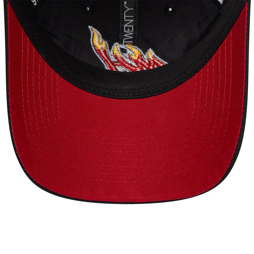 Pictured is this NBA Hardwood Classic Nylon Miami Heat 9TWENTY cap in black. 2