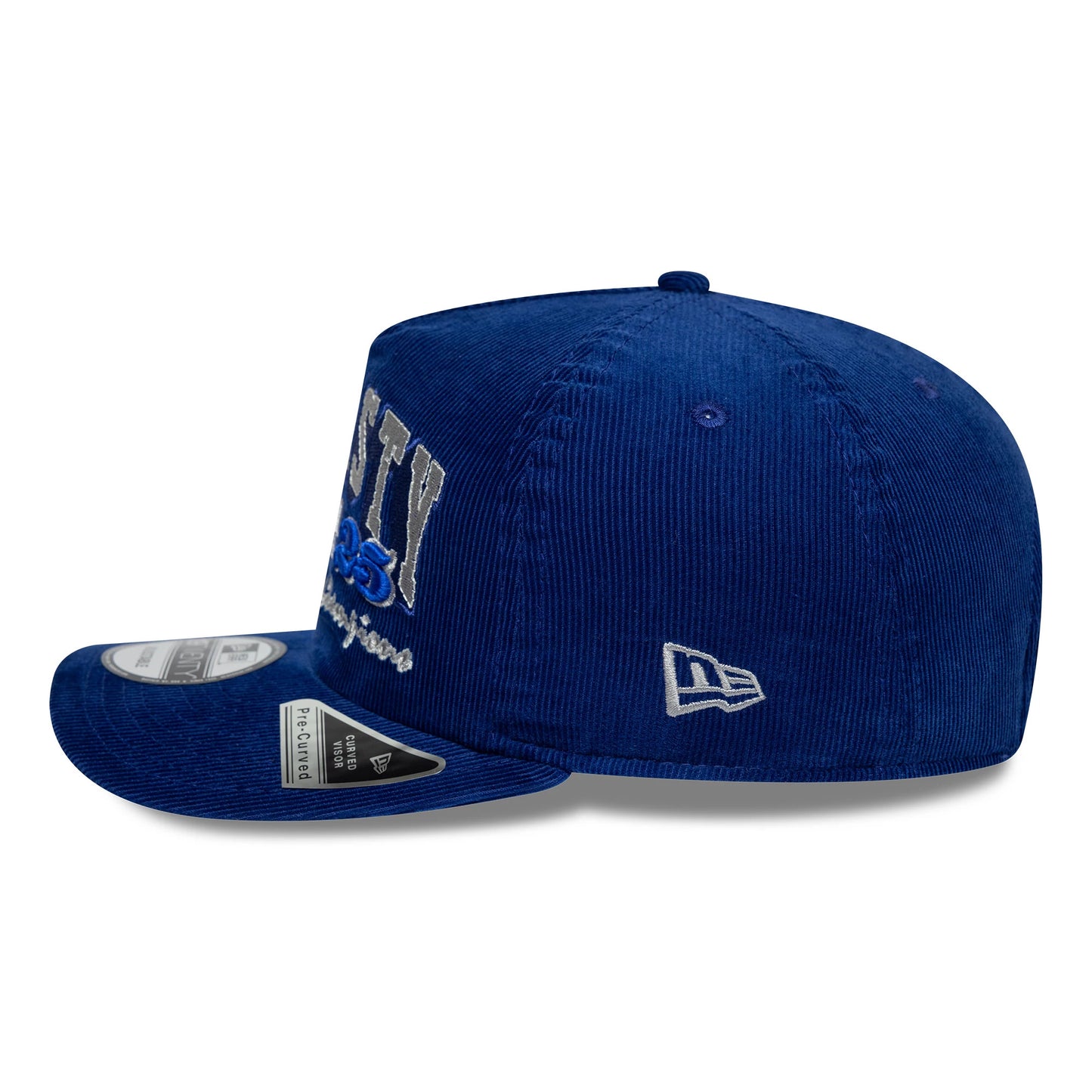 Pictured is this MLB Retro Dynasty LA Dodgers Cord 19TWENTY cap in dark blue. 7