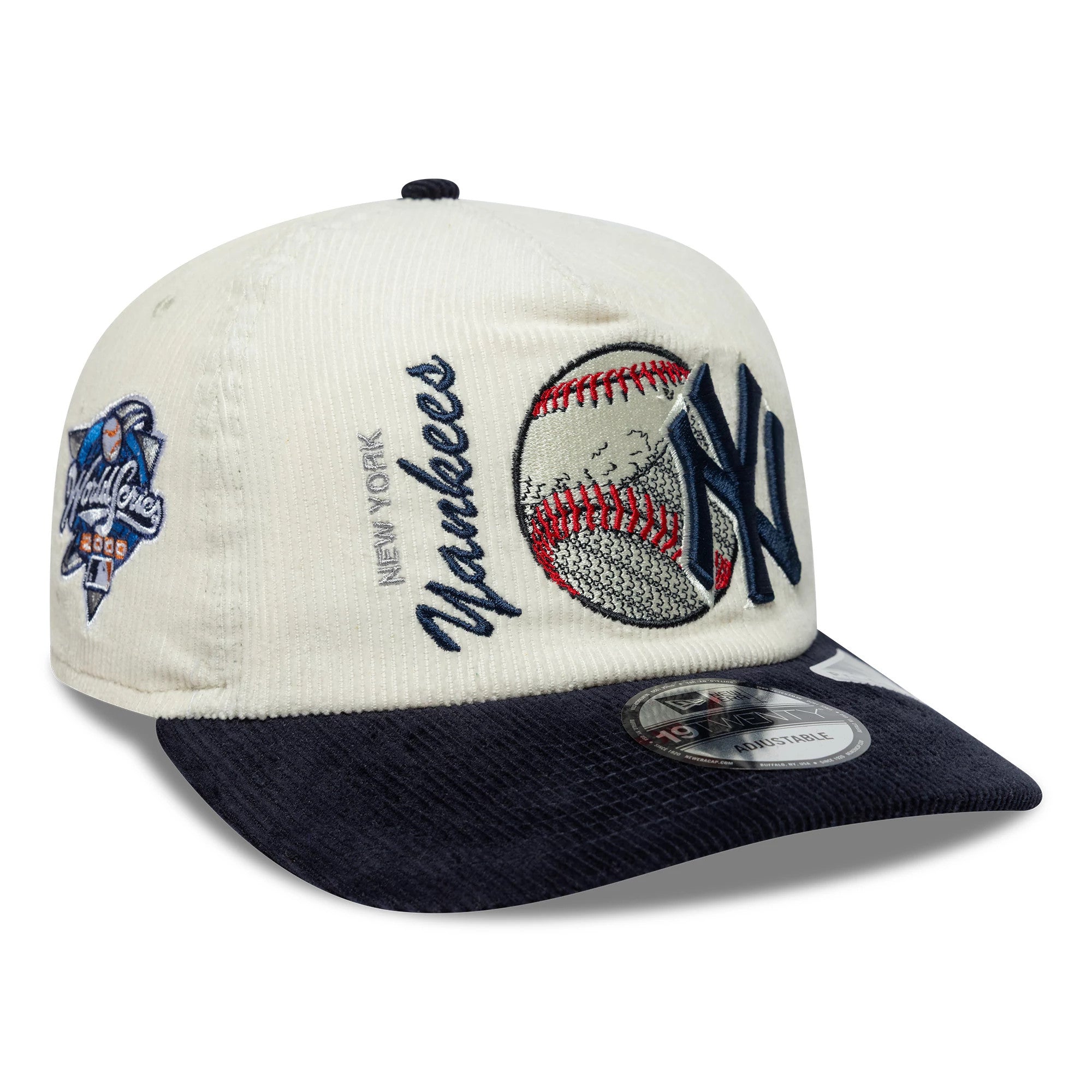 Pictured is this MLB Retro Dynasty New York Yankees 19TWENTY cap in cream. 1