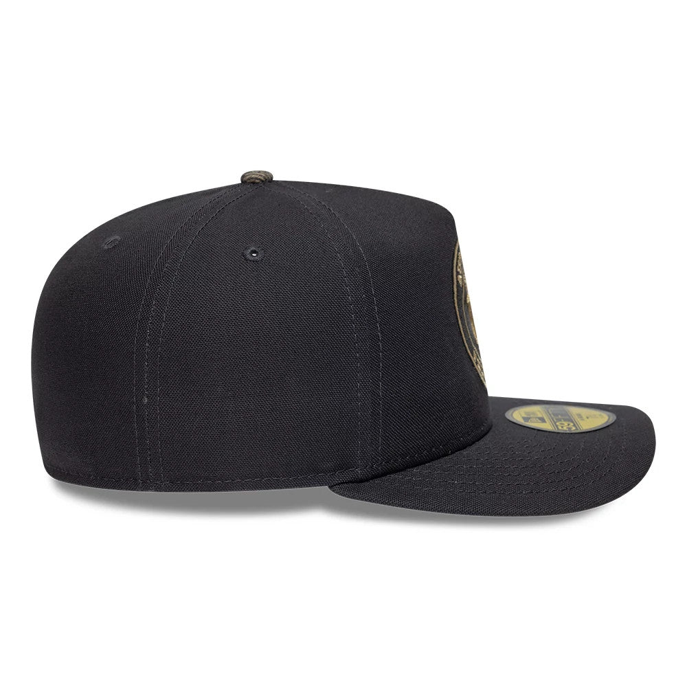 Pictured is this Paramount Yellowstone 59FIFTY A-Frame Fitted cap in black. 7
