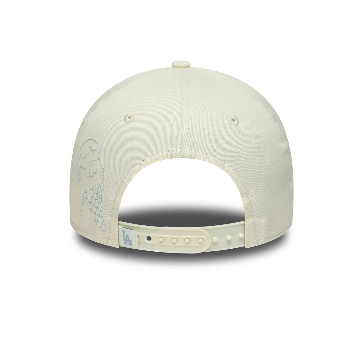 Pictured is this MLB Palm LA Dodgers 9FORTY A-Frame cap in white & blue. 4