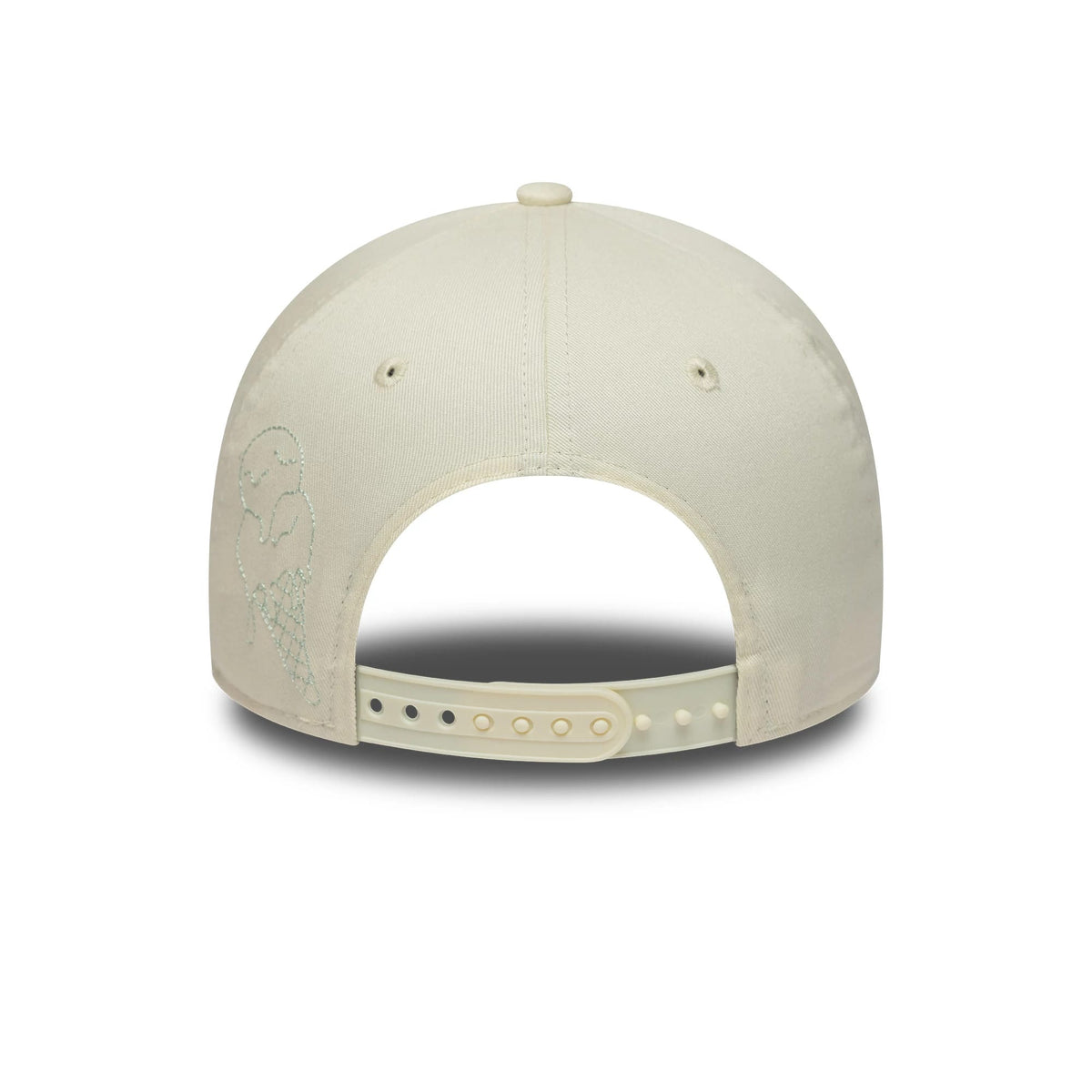 Pictured is this New Era Palm 9FORTY A-Frame cap in white & green. 4