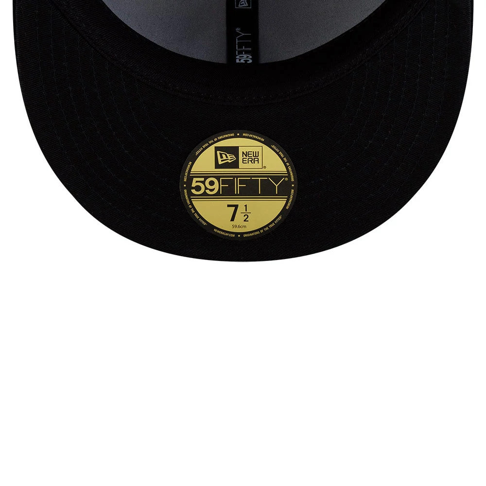 Pictured is this New Era X J Balvin & Ryan Castro Omerta New Era 59FIFTY Fitted cap in black. 7