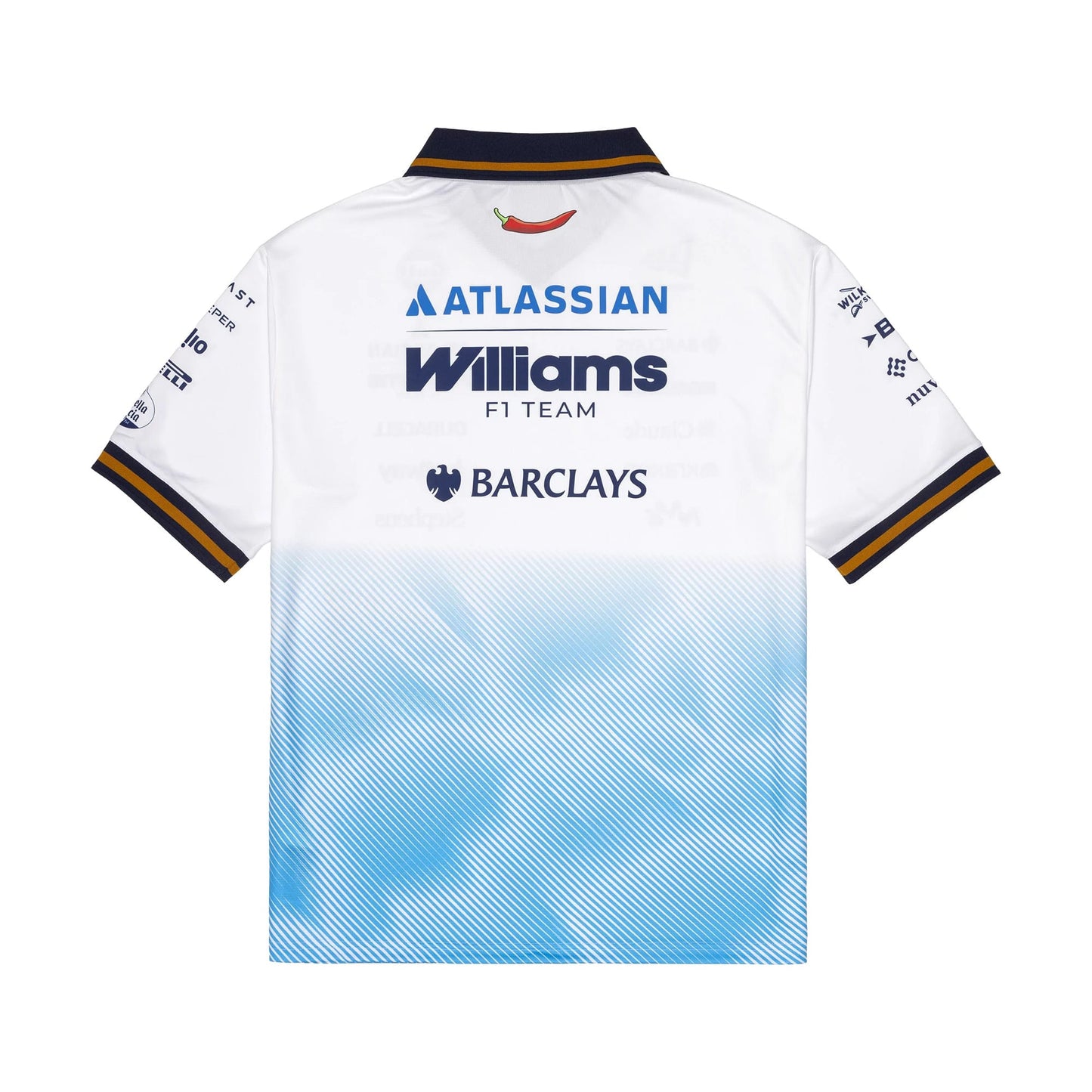 The model is wearing this Williams Spain Race Special T-Shirt in white. 2
