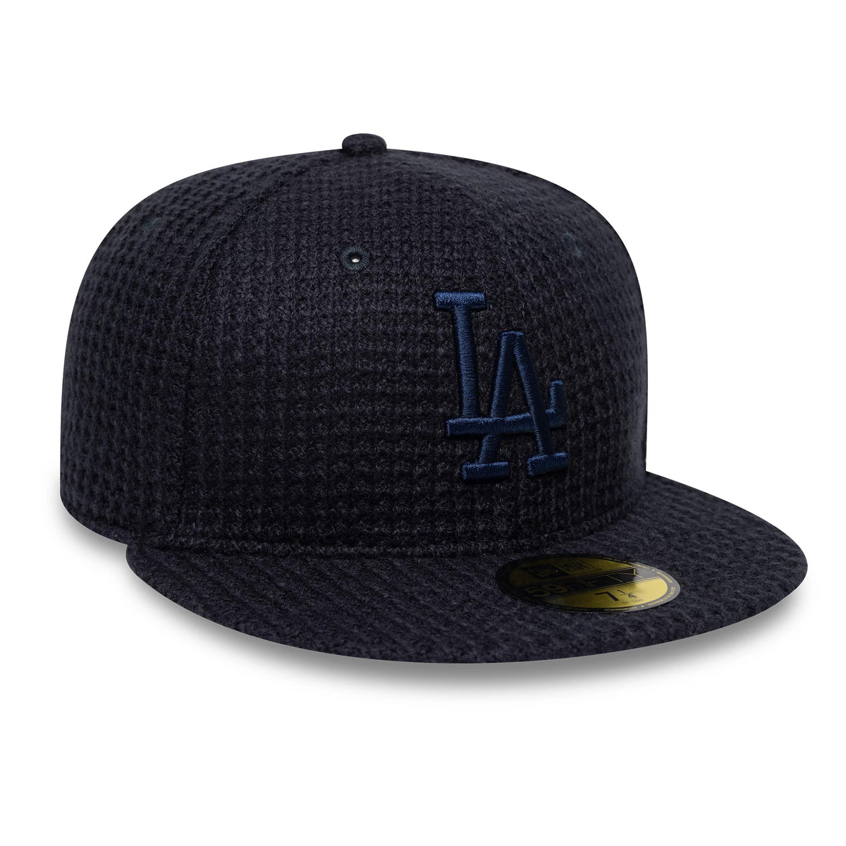 Pictured is this MLB Knitted LA Dodgers 59FIFTY Fitted cap in black. 3