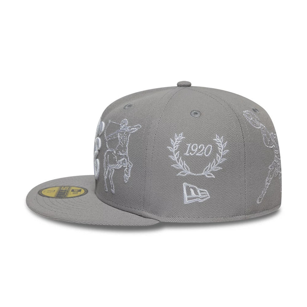 Pictured is this New Era Mythical 59FIFTY Fitted cap in grey. 4