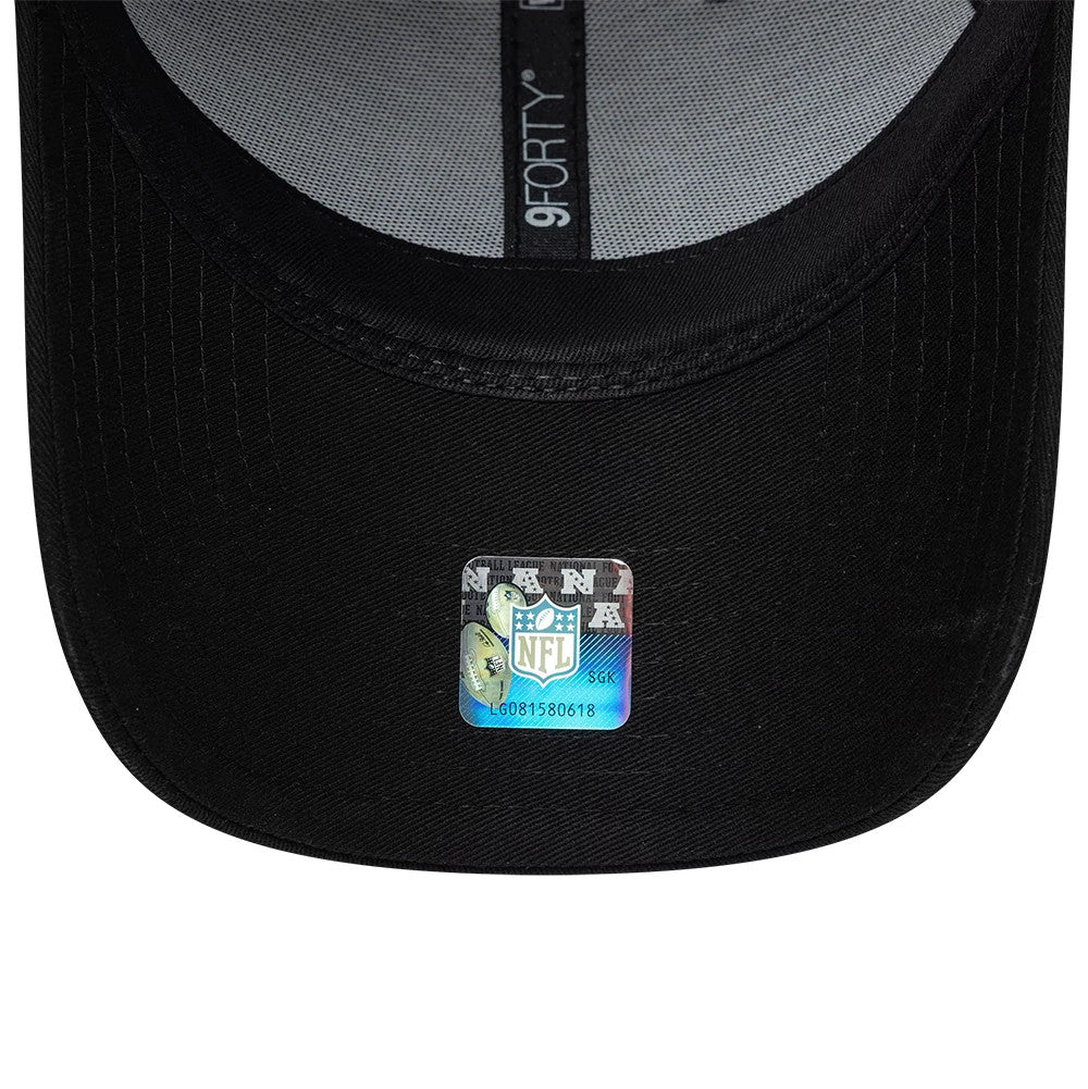Pictured is this NFL International Games 2026 London 9FORTY cap in black. 7