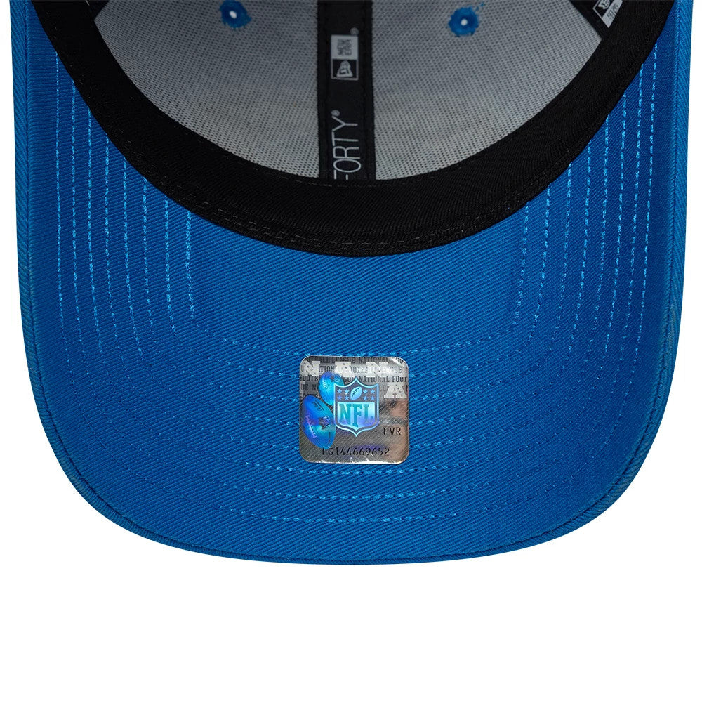 Pictured is this NFL International Games 2026 Munich Detroit Lions 9FORTY cap in blue. 7