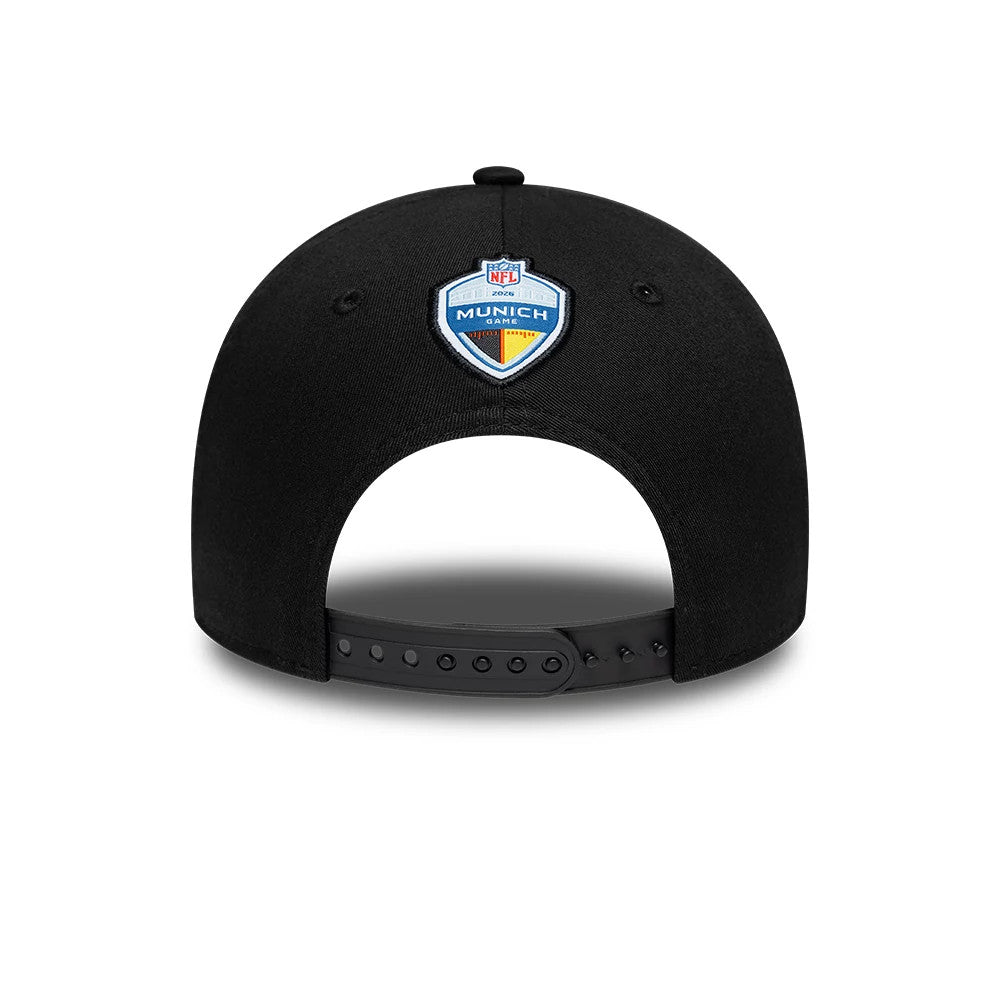 Pictured is this NFL International Series Games 2026 Munich Detroit Lions 9FORTY cap in black. 5