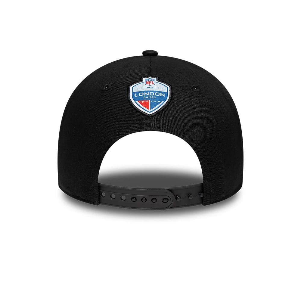 Pictured is this NFL International Series Games 2026 London Jacksonville Jaguars 9FORTY cap in black. 5