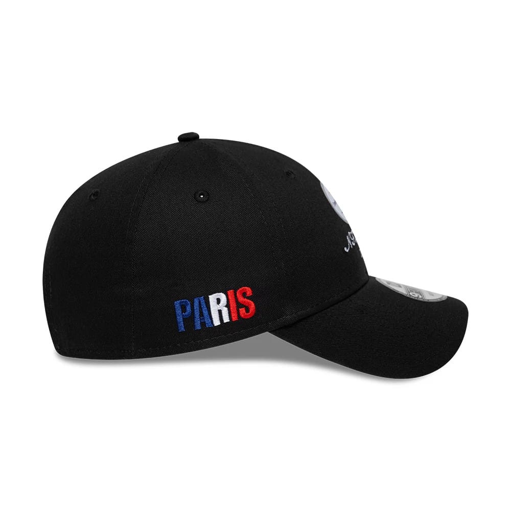 Pictured is this NFL International Series Games 2026 Paris Pittsburgh Steelers 9FORTY cap in black. 7