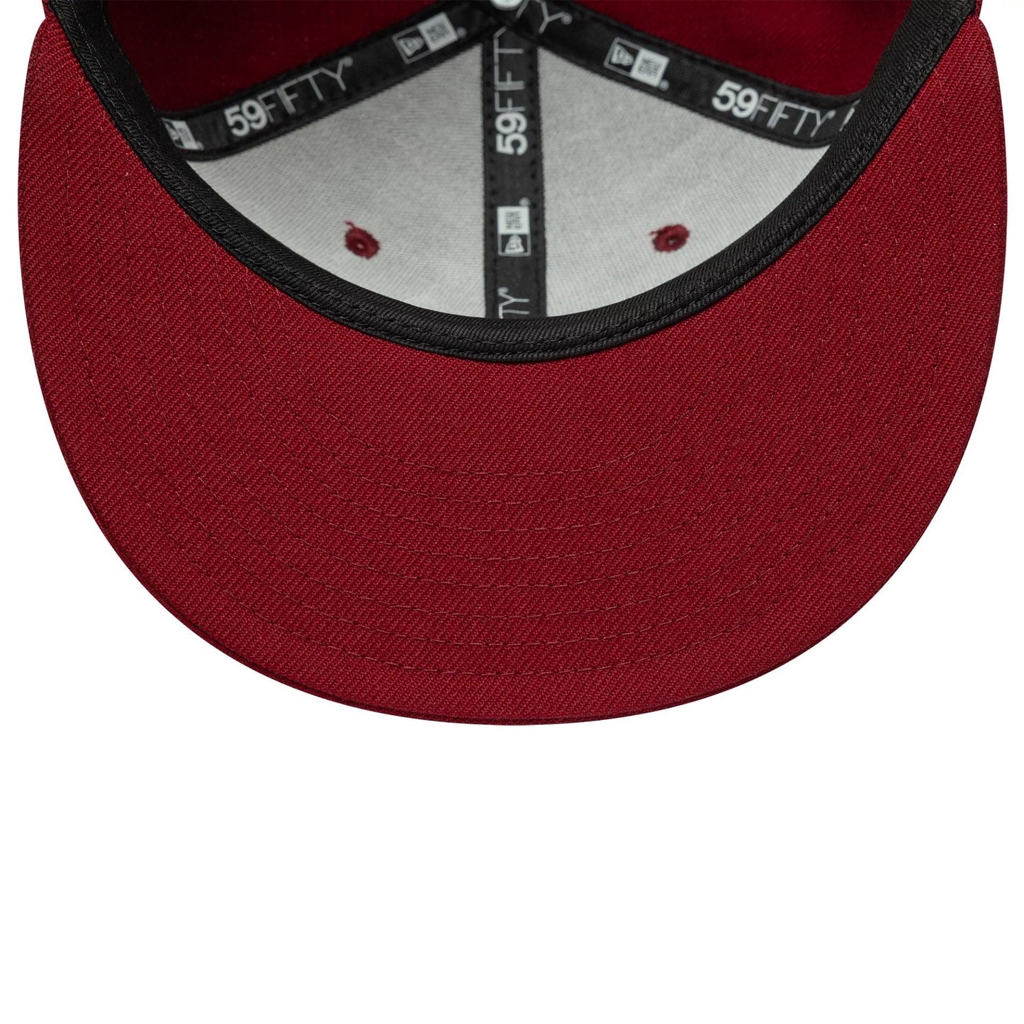 This is a New Era Dark Red 59FIFTY Fitted Cap 7
