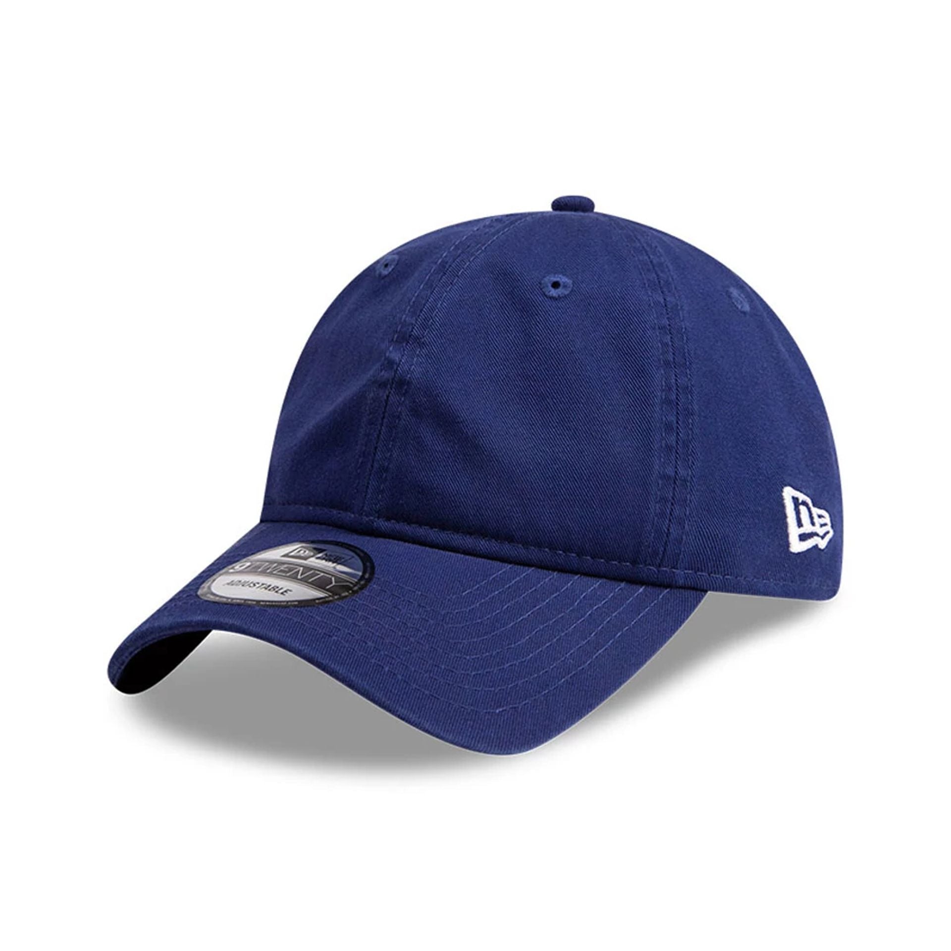 This is a New Era Blank Dark Blue 9TWENTY Adjustable Cap 1