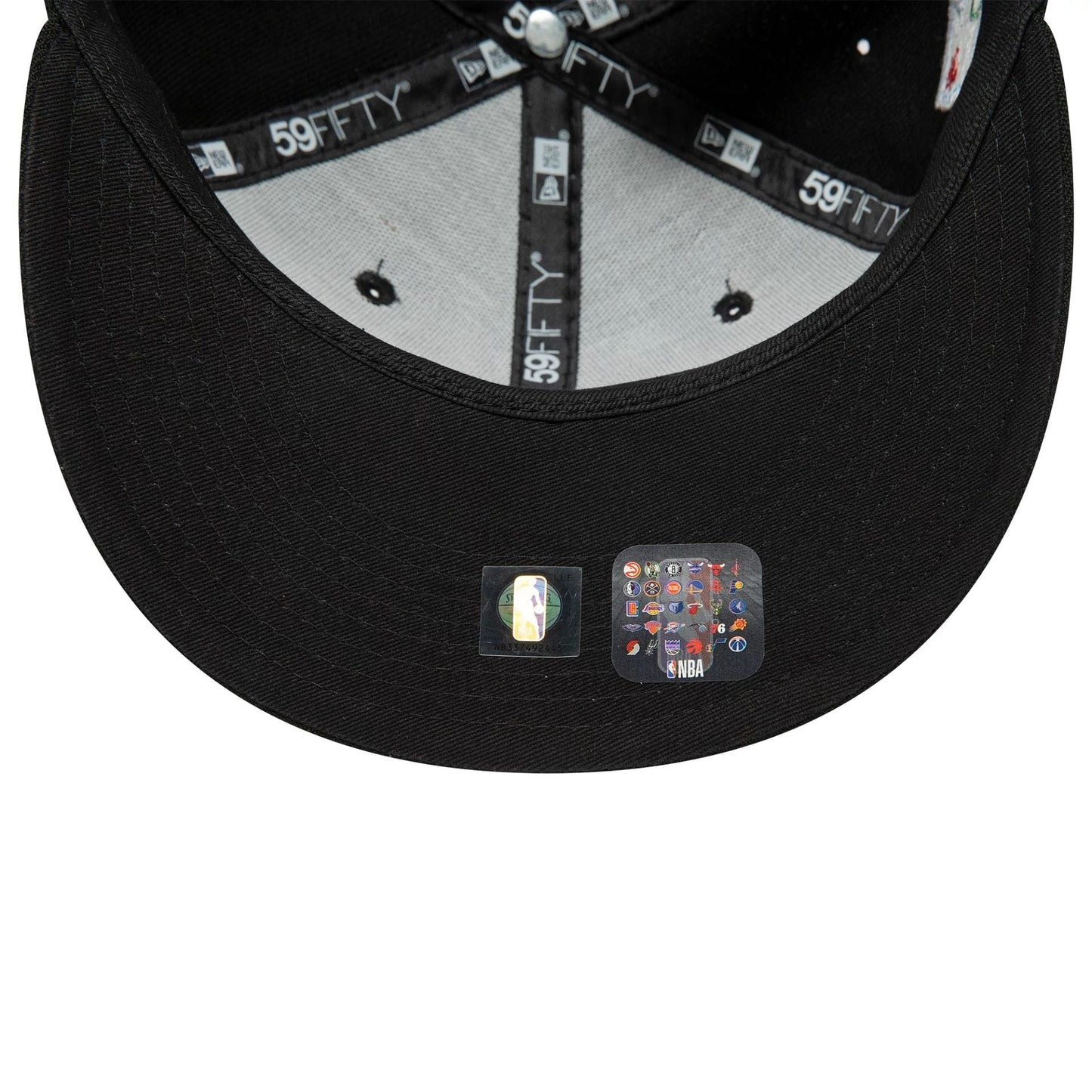 This is a Chicago Bulls Black State Black 59FIFTY Fitted Cap 7