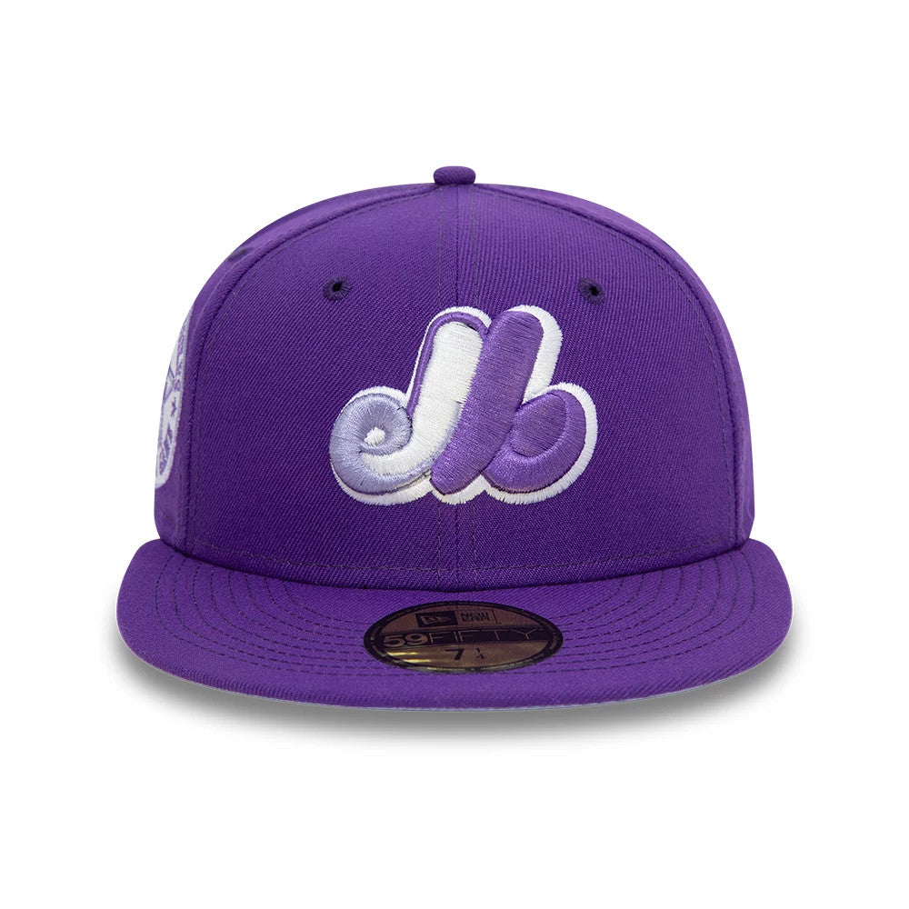 This is a Montreal Expos All Star Game Purple 59FIFTY Fitted Cap 3