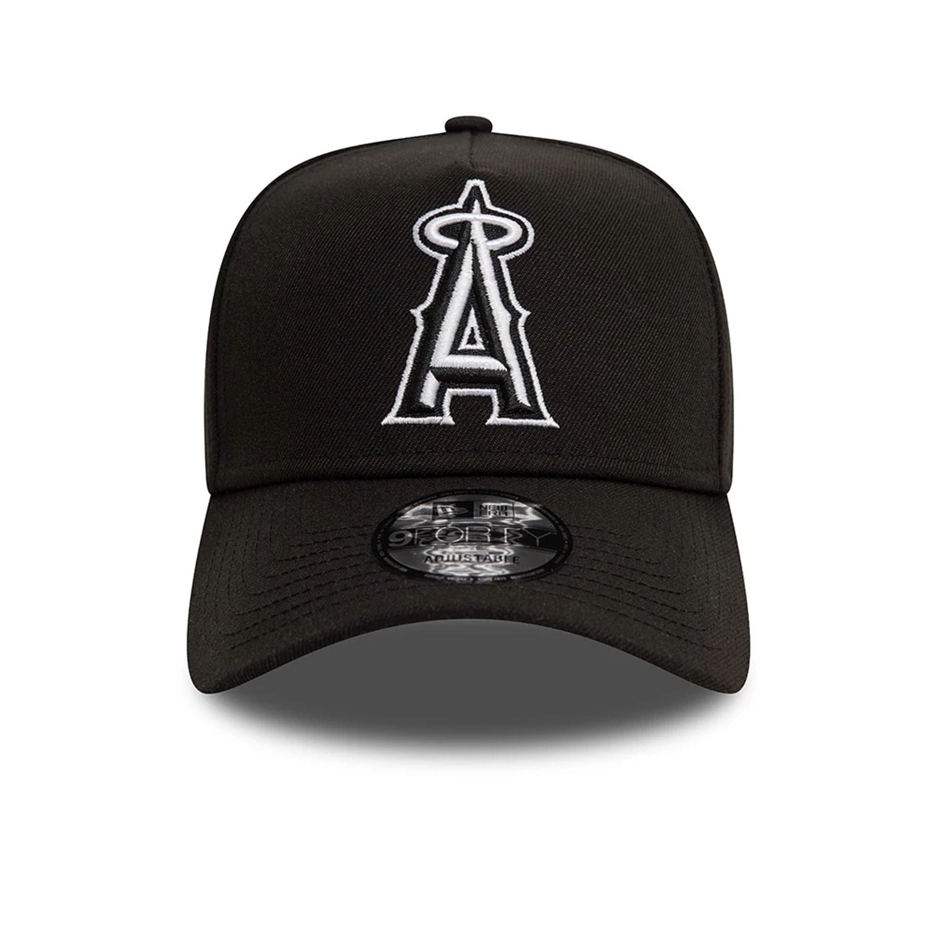 Pictured is this LA Angels Black White Black 9FORTY A-Frame Cap 2