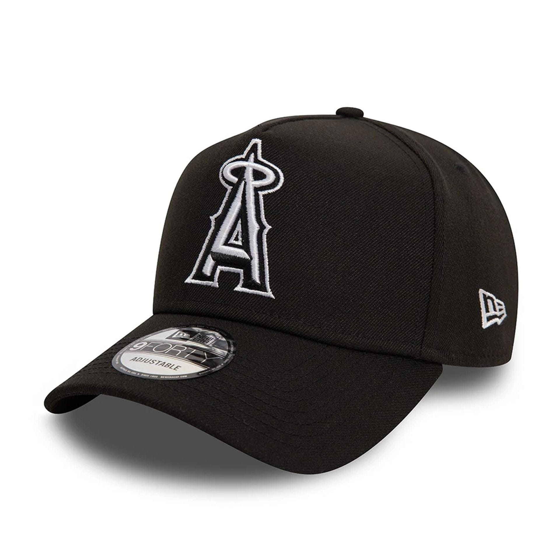Pictured is this LA Angels Black White Black 9FORTY A-Frame Cap 1