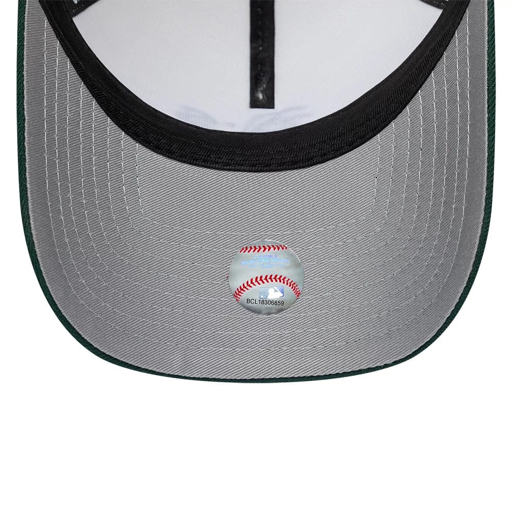 Pictured is this MLB Cooperstown Athletics 9FORTY A-Frame cap in white & grey. 2