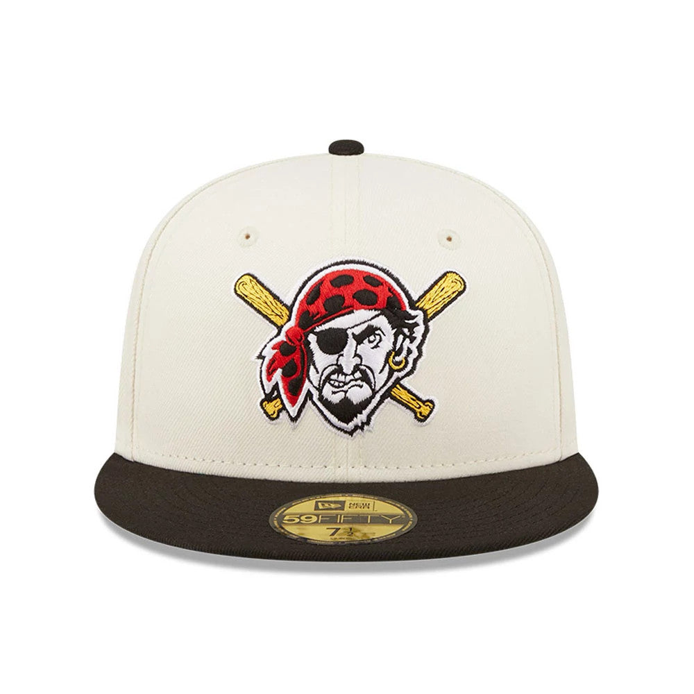 This is a Pittsburgh Pirates Chrome White 59FIFTY Fitted Cap 3