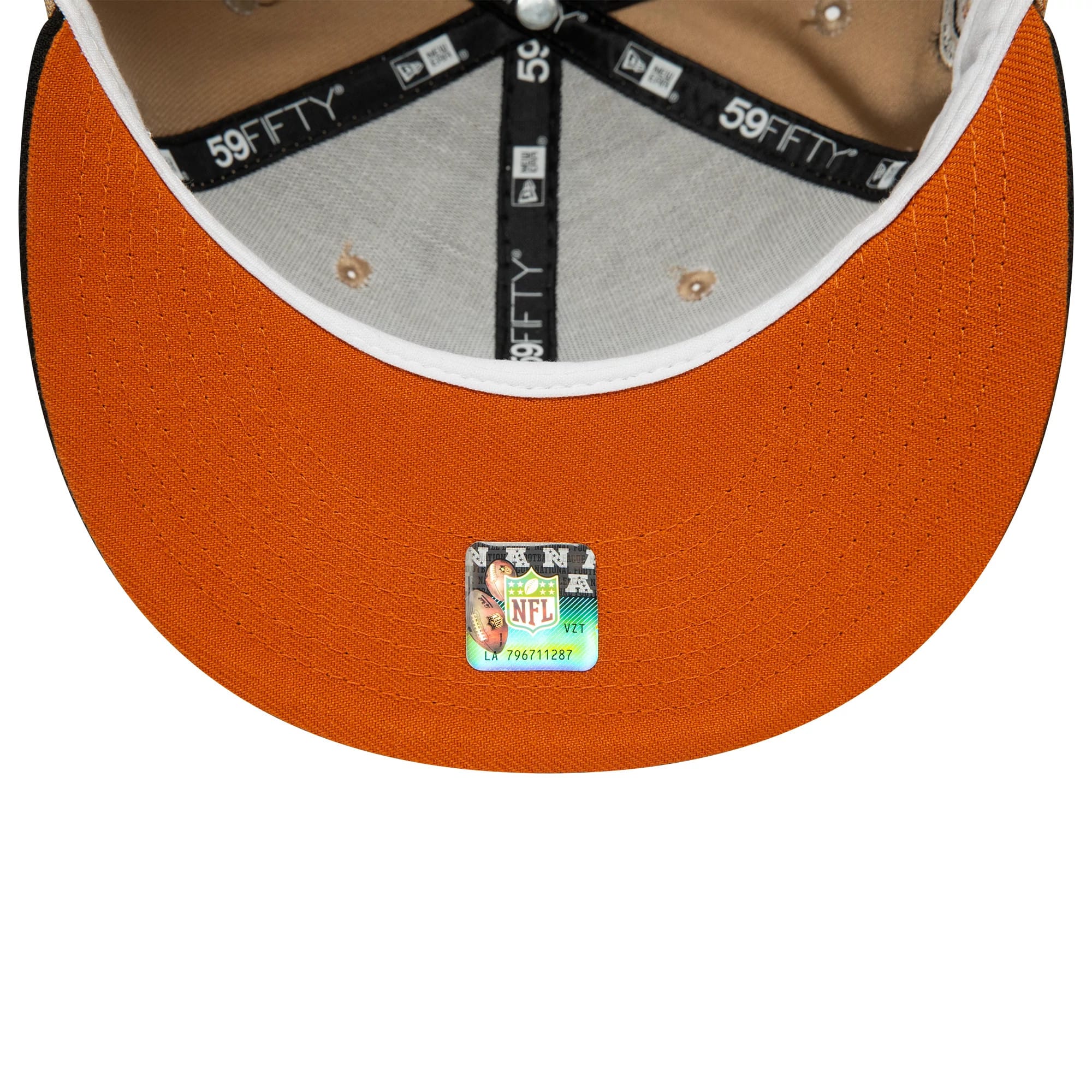 This is a Seattle Seahawks NFL Light Beige 59FIFTY Fitted Cap 2